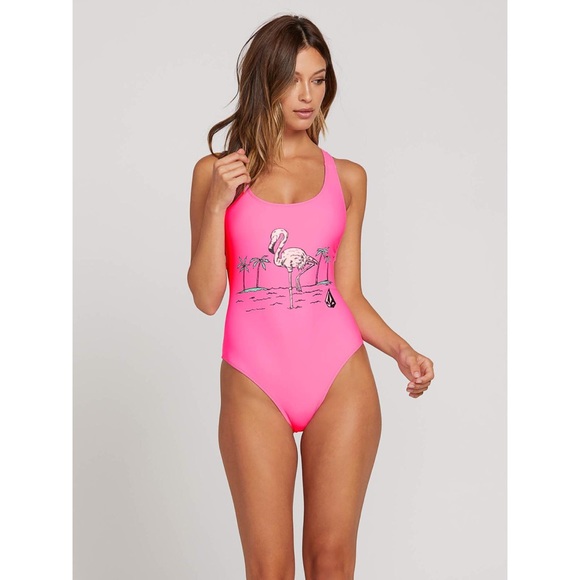 Volcom• Fresh Ink One Piece Electric Pink - Picture 12 of 13